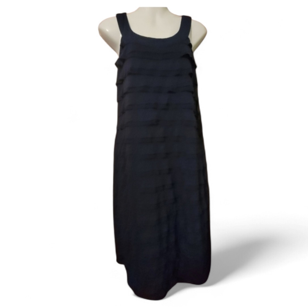 A AGB Blue Tiered Ruffled Mini Sundress. #13